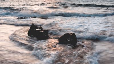 Sea waves rocks g 4k wallpaper