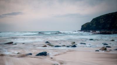 Sea waves rocks image 4k wallpaper