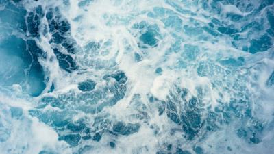 Sea waves swash foam 4k wallpaper