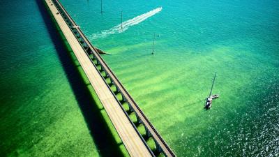 Seven Mile Bridge Florida Keys 4k wallpaper