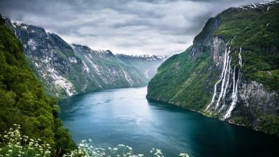 Seven sisters the fjords in norway ni 4k wallpaper