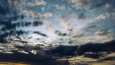 Sky clouds overcast 4k wallpaper