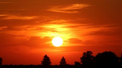 Sky sunset clouds 4k wallpaper