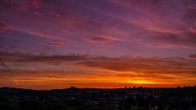 Sky sunset horizon 4k wallpaper