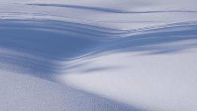 Snow minimalism shadows 4k wallpaper