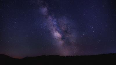 Starry sky night stars sky image 4k wallpaper