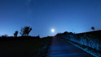 Starry sky rise night 4k wallpaper