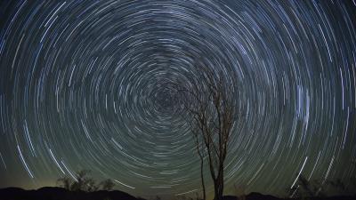 Stars starry sky rotation 4k wallpaper