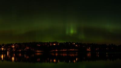 Stockholm sweden night sky 4k wallpaper