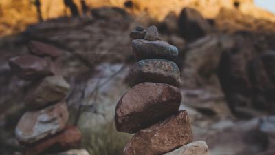 Stones balance harmony 4k wallpaper