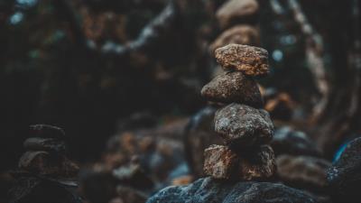 Stones balance shapes 4k wallpaper