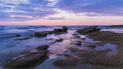 Stones coast rocks 4k wallpaper