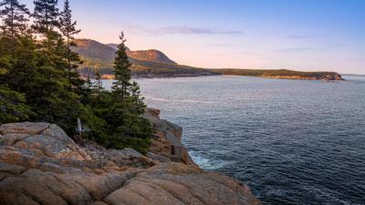 Stones hills trees 4k wallpaper