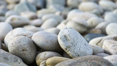 Stones pebbles beach 4k wallpaper