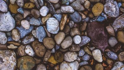 Stones sea pebbles forms 4k wallpaper
