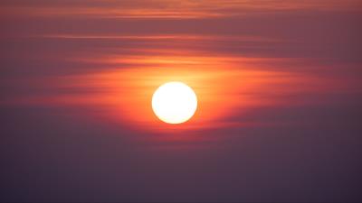 Sun sky sunset 4k wallpaper