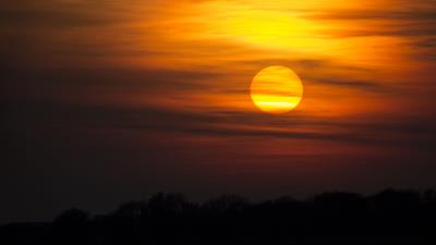 Sun sunset clouds image 4k wallpaper