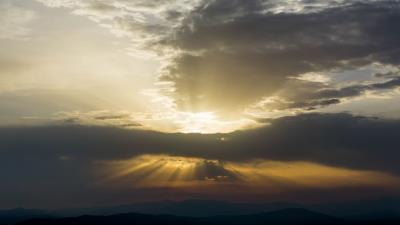 Sunset clouds light 4k wallpaper