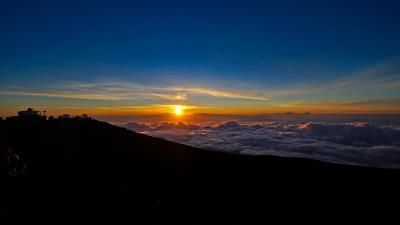 Sunset clouds sky h 4k wallpaper