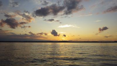 Sunset horizon sky ee 4k wallpaper