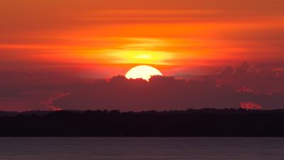 Sunset horizon sun fg 4k wallpaper