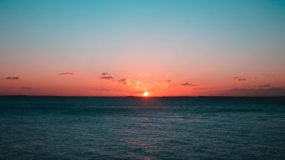 Sunset sea sun image 4k wallpaper