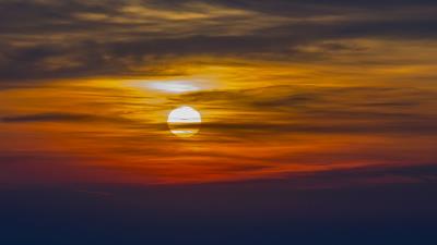 Sunset sun clouds image 4k wallpaper