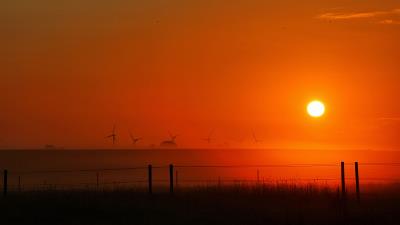 Sunset sun dusk 4k wallpaper