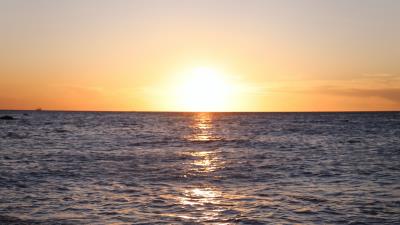 Sunset sun glare image 4k wallpaper