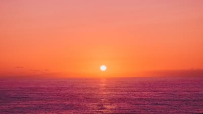 Sunset sun horizon 4k wallpaper