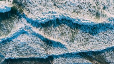 Surf ocean foam shore 4k wallpaper