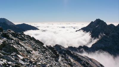 Tatra slovakia mountains clouds 4k wallpaper