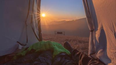 Tent legs camping 4k wallpaper
