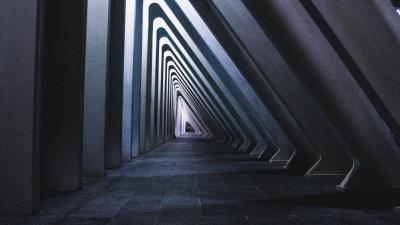 Room distance triangle 4k wallpaper