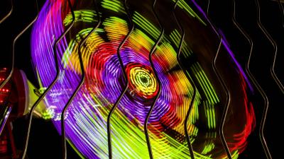 Rotation colorful wheel 4k wallpaper