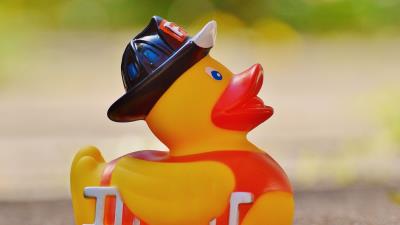 Rubber duck duck toy 4k wallpaper