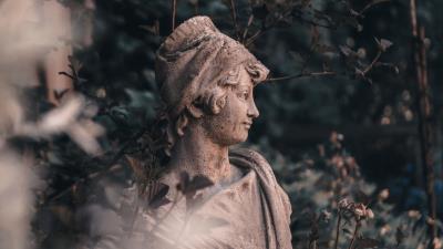 Sculpture statue bust 4k wallpaper