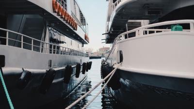 Ships yachts sea wharf 4k wallpaper