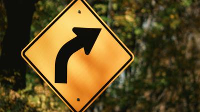 Sign arrow turn 4k wallpaper