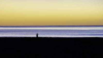 Silhouette loneliness alone photo 4k wallpaper