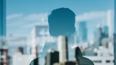 Silhouette reflection window 4k wallpaper