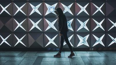 Silhouette room interior 4k wallpaper