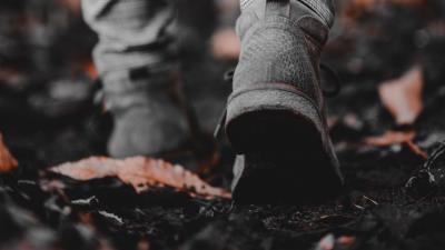 Sneaker legs leaves 4k wallpaper