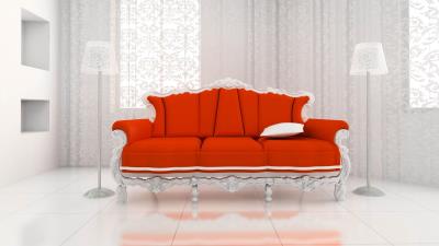 Sofa bathroom lamps curtain 4k wallpaper