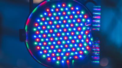 Spotlight light show rgb 4k wallpaper