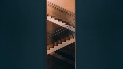 Staircase steps facade 4k wallpaper