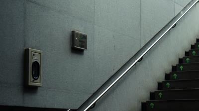 Stairs railings wall 4k wallpaper