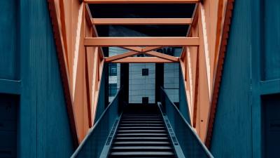 Stairs steps construction 4k wallpaper