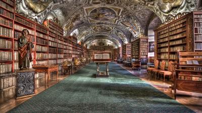 Strahov monastery prague hd 4k wallpaper