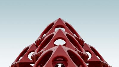 Structure form architecture 4k wallpaper